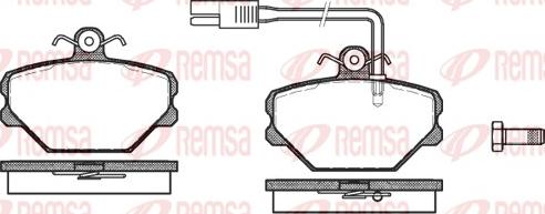 Remsa 0264.12 - Kit pastiglie freno, Freno a disco autozon.pro