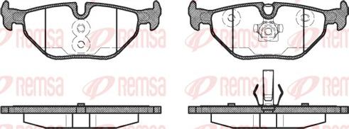 Remsa 0265.40 - Kit pastiglie freno, Freno a disco autozon.pro