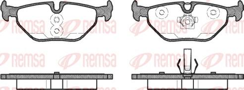 Remsa 0265.41 - Kit pastiglie freno, Freno a disco autozon.pro