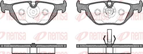 Remsa 0265.50 - Kit pastiglie freno, Freno a disco autozon.pro