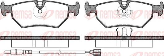 Remsa 0265.32 - Kit pastiglie freno, Freno a disco autozon.pro