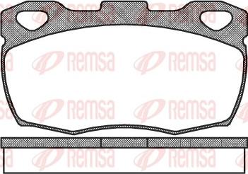 Remsa 0266.00 - Kit pastiglie freno, Freno a disco autozon.pro