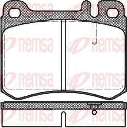 Remsa 0260.00 - Kit pastiglie freno, Freno a disco autozon.pro