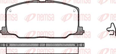 Remsa 0268.04 - Kit pastiglie freno, Freno a disco autozon.pro