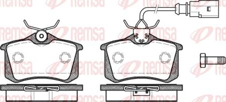 Remsa 0263.51 - Kit pastiglie freno, Freno a disco autozon.pro