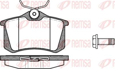 Remsa 0263.05 - Kit pastiglie freno, Freno a disco autozon.pro