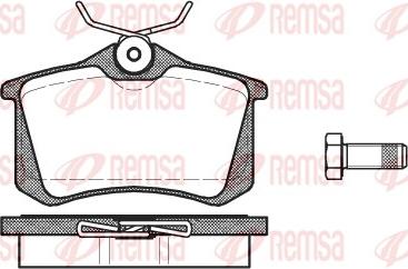 Remsa 0263.01 - Kit pastiglie freno, Freno a disco autozon.pro