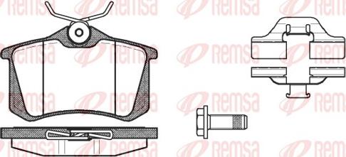 Remsa 0263.03 - Kit pastiglie freno, Freno a disco autozon.pro