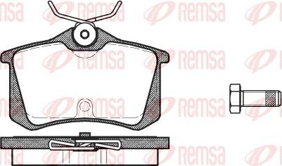 Remsa 0263.20 - Kit pastiglie freno, Freno a disco autozon.pro