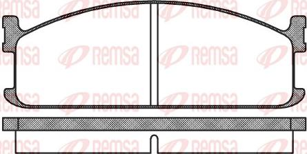 Remsa 0204.00 - Kit pastiglie freno, Freno a disco autozon.pro