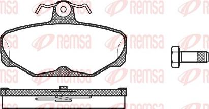 Remsa 0205.00 - Kit pastiglie freno, Freno a disco autozon.pro