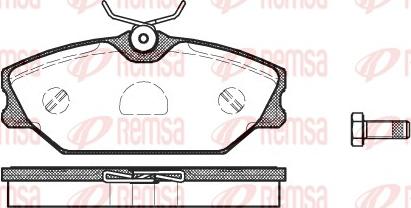 Remsa 0208.00 - Kit pastiglie freno, Freno a disco autozon.pro