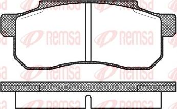 Remsa 0203.00 - Kit pastiglie freno, Freno a disco autozon.pro