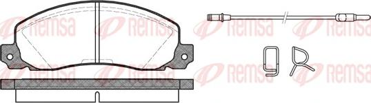 Remsa 0202.02 - Kit pastiglie freno, Freno a disco autozon.pro