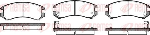 Remsa 0219.02 - Kit pastiglie freno, Freno a disco autozon.pro