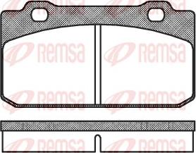 Remsa 0210.00 - Kit pastiglie freno, Freno a disco autozon.pro