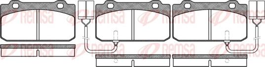 Remsa 0210.02 - Kit pastiglie freno, Freno a disco autozon.pro