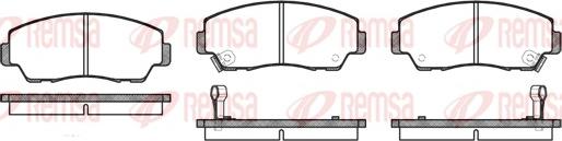 Remsa 0218.02 - Kit pastiglie freno, Freno a disco autozon.pro