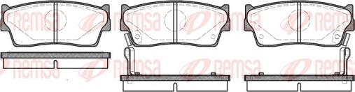 Remsa 0289.02 - Kit pastiglie freno, Freno a disco autozon.pro