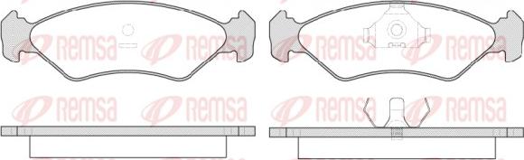 Remsa 0285.15 - Kit pastiglie freno, Freno a disco autozon.pro