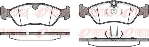 Remsa 0286.50 - Kit pastiglie freno, Freno a disco autozon.pro