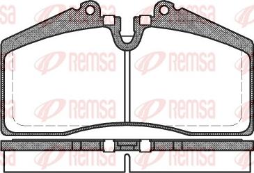 Remsa 0288.00 - Kit pastiglie freno, Freno a disco autozon.pro