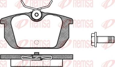 Remsa 0231.00 - Kit pastiglie freno, Freno a disco autozon.pro