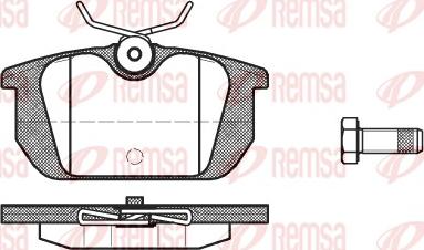 Remsa 0231.10 - Kit pastiglie freno, Freno a disco autozon.pro