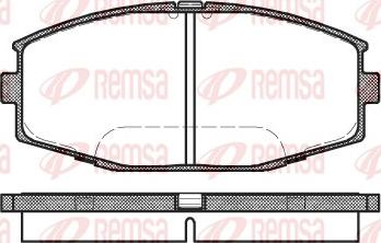 Remsa 0225.10 - Kit pastiglie freno, Freno a disco autozon.pro