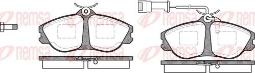 Remsa 0276.02 - Kit pastiglie freno, Freno a disco autozon.pro