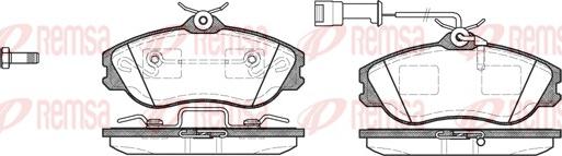 Remsa 0276.22 - Kit pastiglie freno, Freno a disco autozon.pro