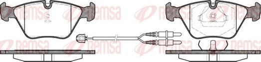 Remsa 0270.22 - Kit pastiglie freno, Freno a disco autozon.pro