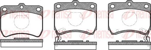 Remsa 0271.02 - Kit pastiglie freno, Freno a disco autozon.pro