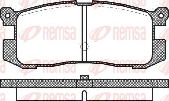 Remsa 0272.00 - Kit pastiglie freno, Freno a disco autozon.pro