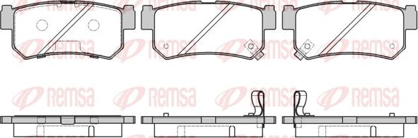 Remsa 0746.42 - Kit pastiglie freno, Freno a disco autozon.pro