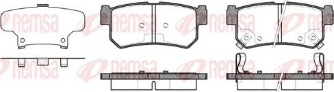 Remsa 0746.62 - Kit pastiglie freno, Freno a disco autozon.pro