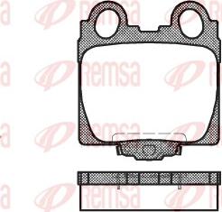 Remsa 0743.04 - Kit pastiglie freno, Freno a disco autozon.pro