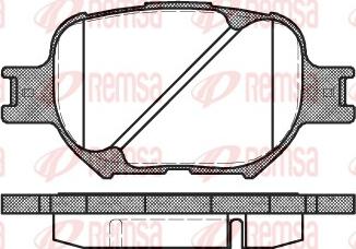 Remsa 0742.00 - Kit pastiglie freno, Freno a disco autozon.pro