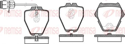 Remsa 0752.12 - Kit pastiglie freno, Freno a disco autozon.pro