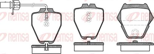 Remsa 0752.22 - Kit pastiglie freno, Freno a disco autozon.pro