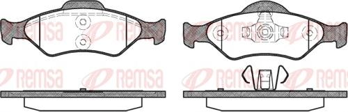 Remsa 0765.00 - Kit pastiglie freno, Freno a disco autozon.pro