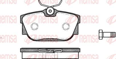 Remsa 0767.00 - Kit pastiglie freno, Freno a disco autozon.pro