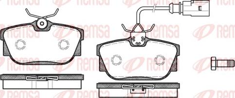 Remsa 0767.01 - Kit pastiglie freno, Freno a disco autozon.pro