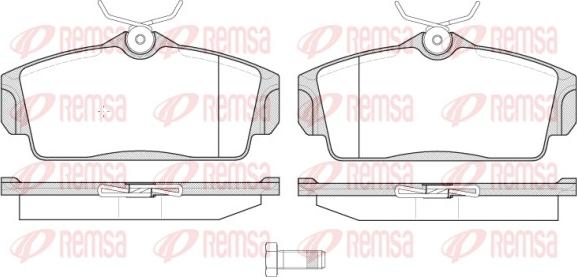 Remsa 0704.10 - Kit pastiglie freno, Freno a disco autozon.pro