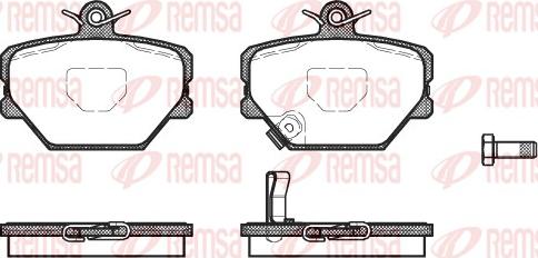 Remsa 0705.02 - Kit pastiglie freno, Freno a disco autozon.pro