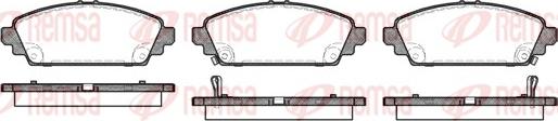 Remsa 0700.02 - Kit pastiglie freno, Freno a disco autozon.pro