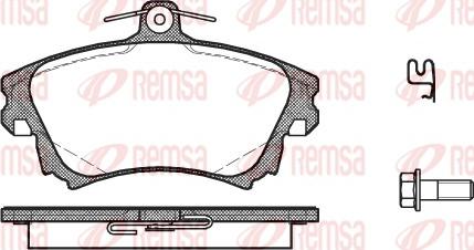 Remsa 0708.02 - Kit pastiglie freno, Freno a disco autozon.pro