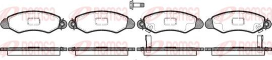 Remsa 0702.02 - Kit pastiglie freno, Freno a disco autozon.pro