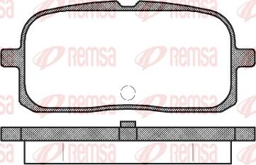 Remsa 0715.00 - Kit pastiglie freno, Freno a disco autozon.pro