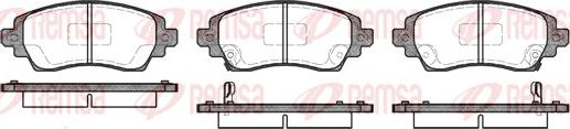 Remsa 0716.02 - Kit pastiglie freno, Freno a disco autozon.pro